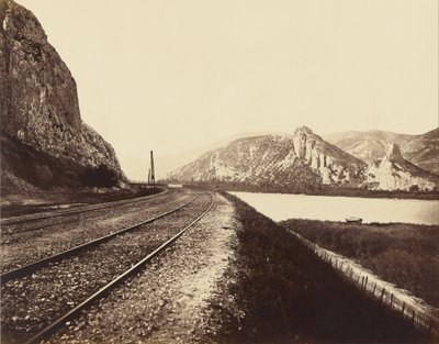 Entrance to the Donzère Pass by Edouard Denis Baldus